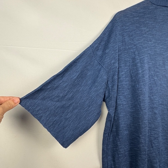 Eileen Fisher Linen Cotton Knit Duster Cardigan Top L/ XL Breathable Lagenlook - Picture 4 of 14